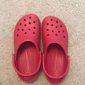 Red Crocs